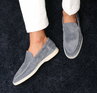 Luca Wildleder-Slipper in Taupe