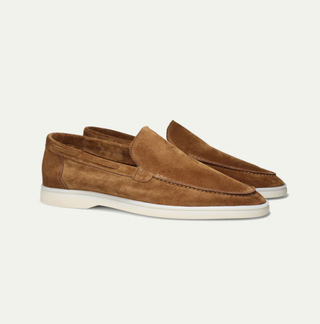 Luca Wildleder-Slipper in Taupe