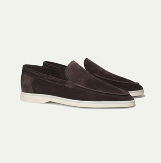 Luca Wildleder-Slipper in Taupe
