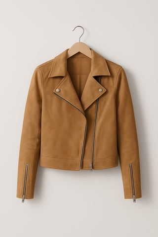 Mathilde Bikerjacke aus Wildlederimitat