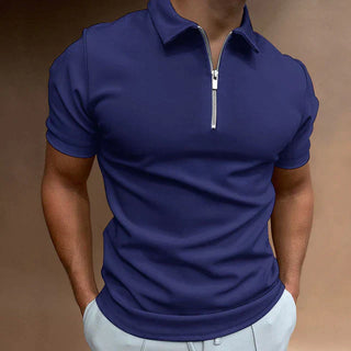 Emil Kurzarm-Poloshirt mit Reißverschluss