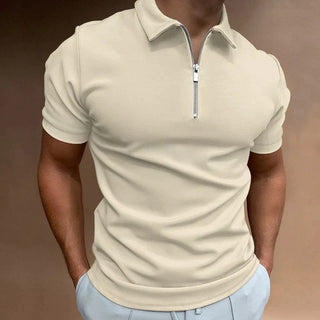Emil Kurzarm-Poloshirt mit Reißverschluss