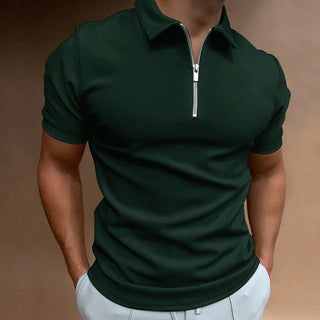 Emil Kurzarm-Poloshirt mit Reißverschluss