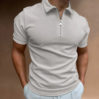 Emil Kurzarm-Poloshirt mit Reißverschluss