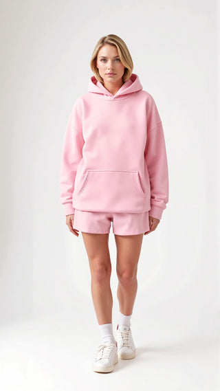 Abigail Bestickter Kapuzenpullover - Sweatshirts & Hoodies - Creme - Müller Mode