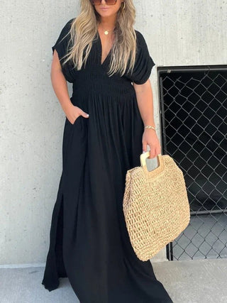 Ada - Elegantes Kleid - Maxikleid - Kleider - Aprikose - Müller Mode