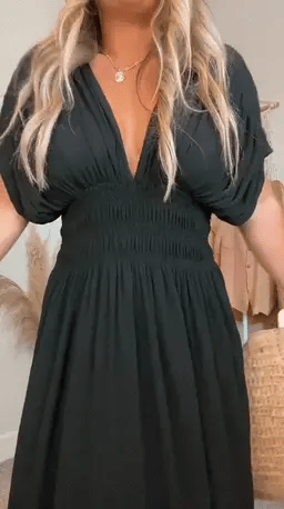 Ada - Elegantes Kleid - Maxikleid - Kleider - Schwarz - Müller Mode