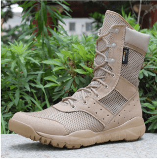 Adan - Wanderstiefel bis zur Wade - Rutschfest und Atmungsaktiv - Wander - & Bergschuhe - Khaki Mesh - Müller Mode