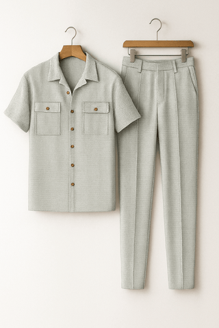 Ali Freizeit - Set mit Brusttaschen und Hose - Sets - Grau - Müller Mode