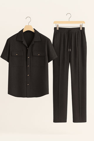 Ali Freizeit - Set mit Brusttaschen und Hose - Sets - Schwarz - Müller Mode