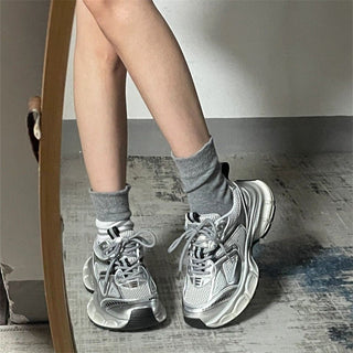 Alora Mesh - Sneaker mit dicker Sohle - Sneakers - Silber - Müller Mode