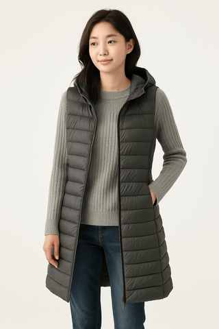 Amalie Steppjacke mit Kapuze - Leichte Jacken - Weiß - Müller Mode