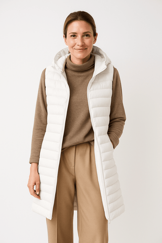 Amalie Steppjacke mit Kapuze - Leichte Jacken - Marineblau - Müller Mode