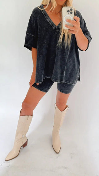 Amarra - Lockeres T-Shirt & Kurze Hose - Sommerset - Sets - Schwarz - Müller Mode