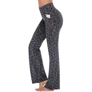 Amethyst - Dehnbare Schlaghosen - Hohe Taille - Stoffhosen - Dunkelgrau - Müller Mode