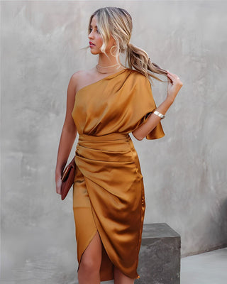 Amira - Elegantes kleid - Partykleid - Kleider - Orange - Müller Mode