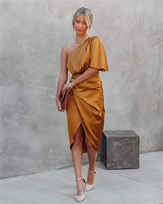 Amira - Elegantes kleid - Partykleid - Kleider - Orange - Müller Mode