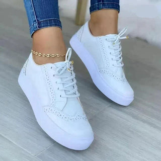 Angelina - Sneakers – Dicke Plateausohle - Sneakers - Weiß - Müller Mode