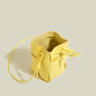 Anikadel - Crossbody Beuteltasche - Geflochtener Stil mit Kordelzug - Schultertaschen - Rosa - Müller Mode