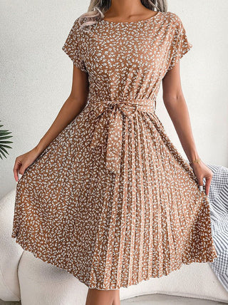 Annalise - Kleid - Eleganter Faltenwurf - Kleider - Braun - Müller Mode