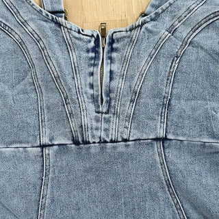 Annelise - Bodycon - Midikleid aus Denim - Partykleid - Kleider - Blau - Müller Mode