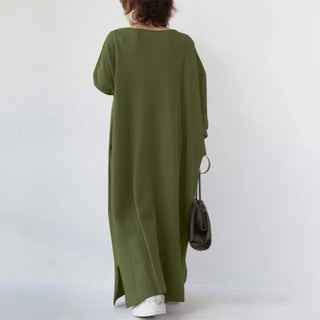 Anni - Maxi Kleid - V - Ausschnitt - Kleider - Schwarz - Müller Mode