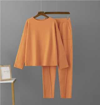 Arisha - Pullover - und Hosen - Set - Sets - Orange - Müller Mode