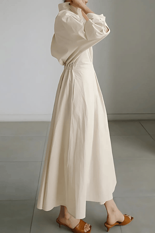 Åse Luxuriöses Kleid - Kleider - Beige - Müller Mode