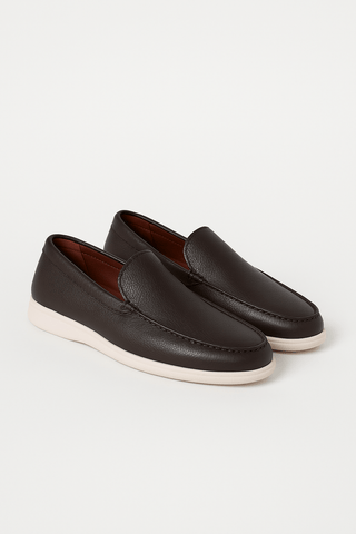 Asher Lederloafer Zweifarbig - Loafers - Kaffee - Müller Mode
