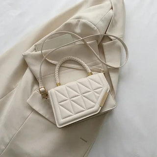 Ayeen - Quadratische Umhängetasche - Geprägte Details - Schultertaschen - Weiß - Müller Mode