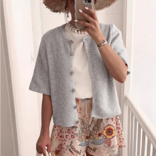 Babette - Strickjacke - Leichte Jacken - Grau - Müller Mode