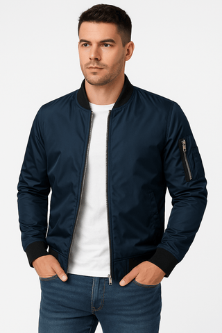 Benjamin Leichte Bomberjacke - Bomberjacken - Grau - Müller Mode