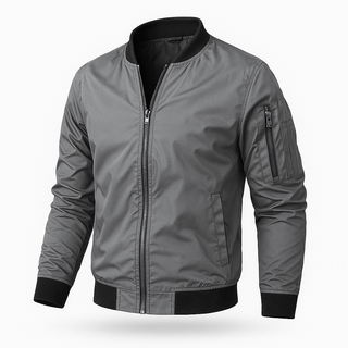 Benjamin Leichte Bomberjacke - Bomberjacken - Grau - Müller Mode