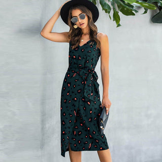Bianca - Wickelkleid - Print - Kleider - Dunkelgrün - Müller Mode