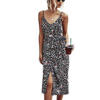 Bianca - Wickelkleid - Print - Kleider - Schwarz - Müller Mode