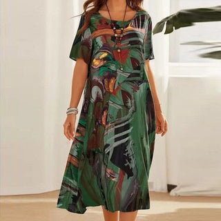 Birgitte - Legeres Sommerkleid - Abendkleid - Kleider - Grün - Müller Mode