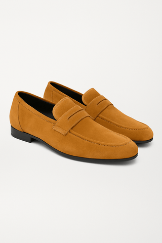 Brayden Wildleder Loafer - Loafers - Karamell - Müller Mode
