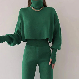 Caitronia - Pullover - und Hosen - Set - Sets - Grün - Müller Mode