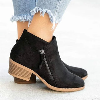 Camila - Bequeme Lederstiefel für Frauen - Stiefel - Beige - Müller Mode