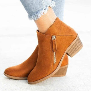 Camila - Bequeme Lederstiefel für Frauen - Stiefel - Orange - Müller Mode