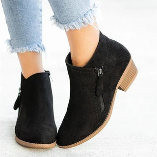Camila - Bequeme Lederstiefel für Frauen - Stiefel - Schwarz - Müller Mode