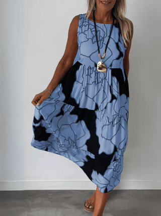 Carla - Kleid - Off - Shoulder - Kleider - Blau - Müller Mode