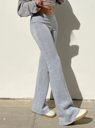 Carryn - Hipster - Schlaghose - Dehnbare Passform - Jogginghosen - Grau - Müller Mode