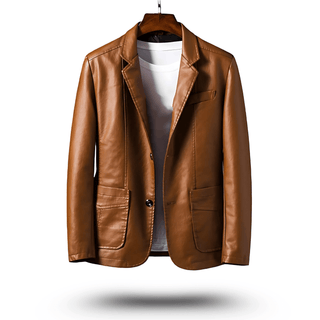 Carsten Klassische Lederjacke - Lederjacken - Braun - Müller Mode