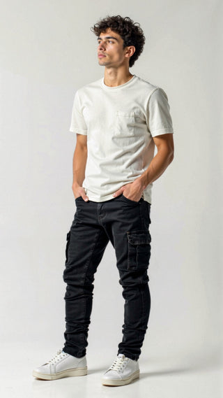 Casper - Ultra Stretch - Cargo - Jeans - Jeans - Blau - Müller Mode