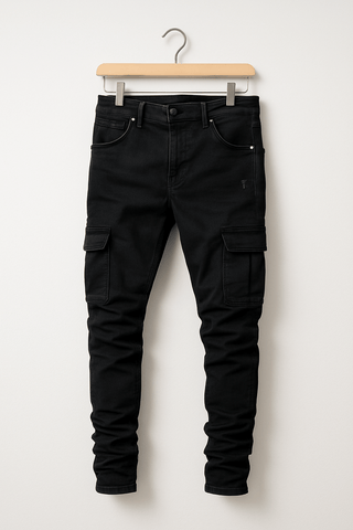 Casper Dehnbare Cargo - Jeans - Jeans - Schwarz - Müller Mode