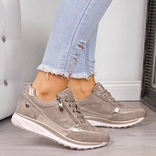 Cecilie - Freizeitschuhe - Bequeme Schuhe - Sneakers - Khaki - Müller Mode