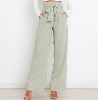 Chantal - Weite Hose - Mit Bindegürtel - Stoffhosen - Weinrot - Müller Mode