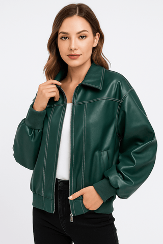 Clementine Übergroße Jacke - Leichte Jacken - Rot - Müller Mode