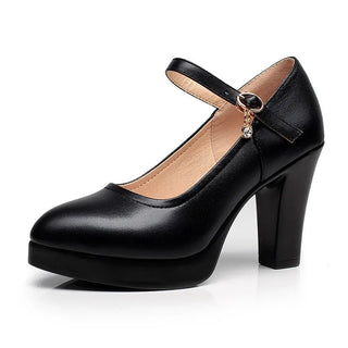 Cordelia - Plateau - Pumps - Lederabsätze - Pumps - Schwarz - Müller Mode